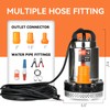 BACOENG DC 24V Solar Water Pump, Submersible Well Pump 23FT,