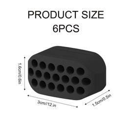 ZPLASK 6 PCS Jaw Trainer, Double Chin Jaw Exerciser, Jawline Exerciser Chew, Strengthen and Regulate Facial Muscles Jawline Face Trainer for Men Women Everyone (Black White Gray)