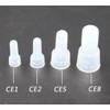 Rextin 1000pcs Transparent CE5 Protective Closed End Wire Crimp Connector