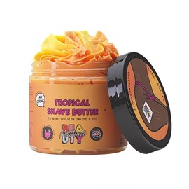Mallows Beauty Tropical Shave Butter, Relieves Redness, Hydrates and Nourishes, Protects Against Razor Rash, Long Lasting Results, for All Skin Types, 150g