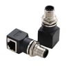 HangTon M12 auf RJ45 Netzwerkadapter, 8 pin A-Code Stecker für