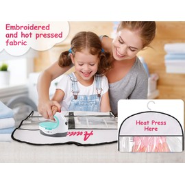 Kimbora Clear Dance Costume Garment Bag for Dancers 3 Zippered Pockets Kids Embroiderable Competitions Bags, Clothes Cover for Girls Dress(3 Packs)