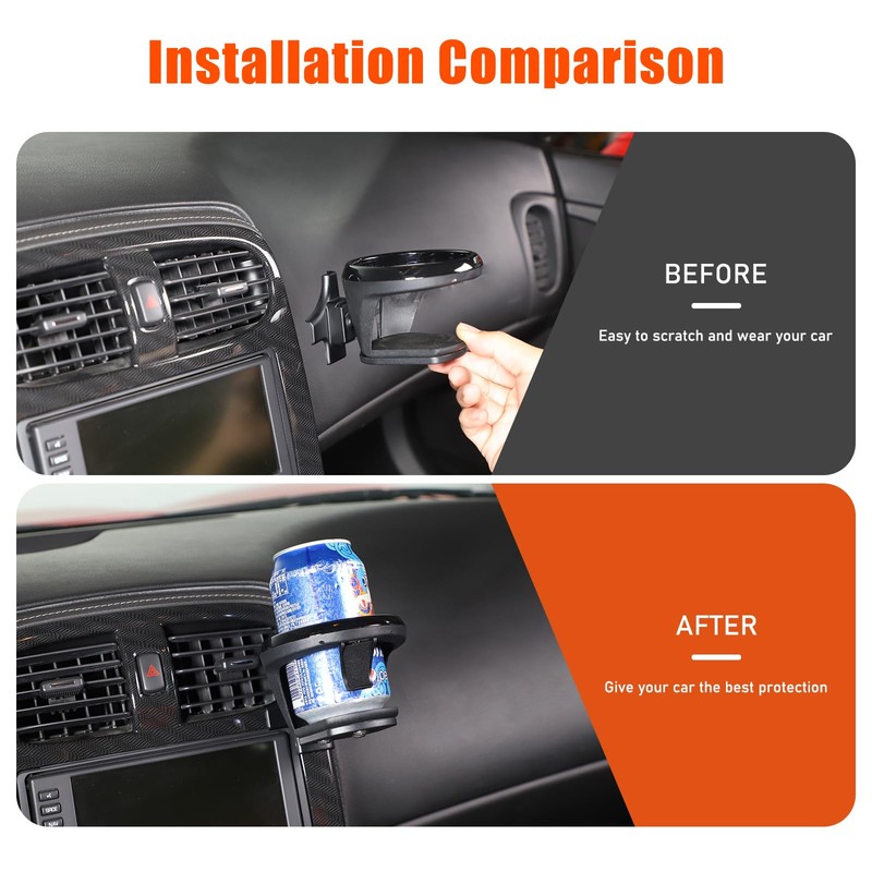 Car Air Vent Cup Holder Compatible with Chevy Corvette C6