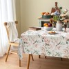 Ablecozy Pink Flower Cluster Fabric Waterproof Tablecloth,Rectangle Watercolor Wrinkle Oil-Proof