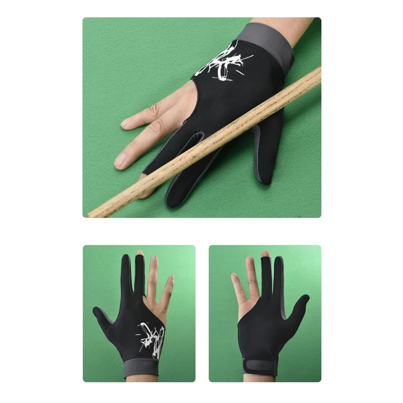 YINKE Billiard Gloves 3 Finger Left and Right Hand Men