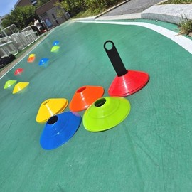Flexible Sports Disc Cones 50-Pack with Carry Bag Included