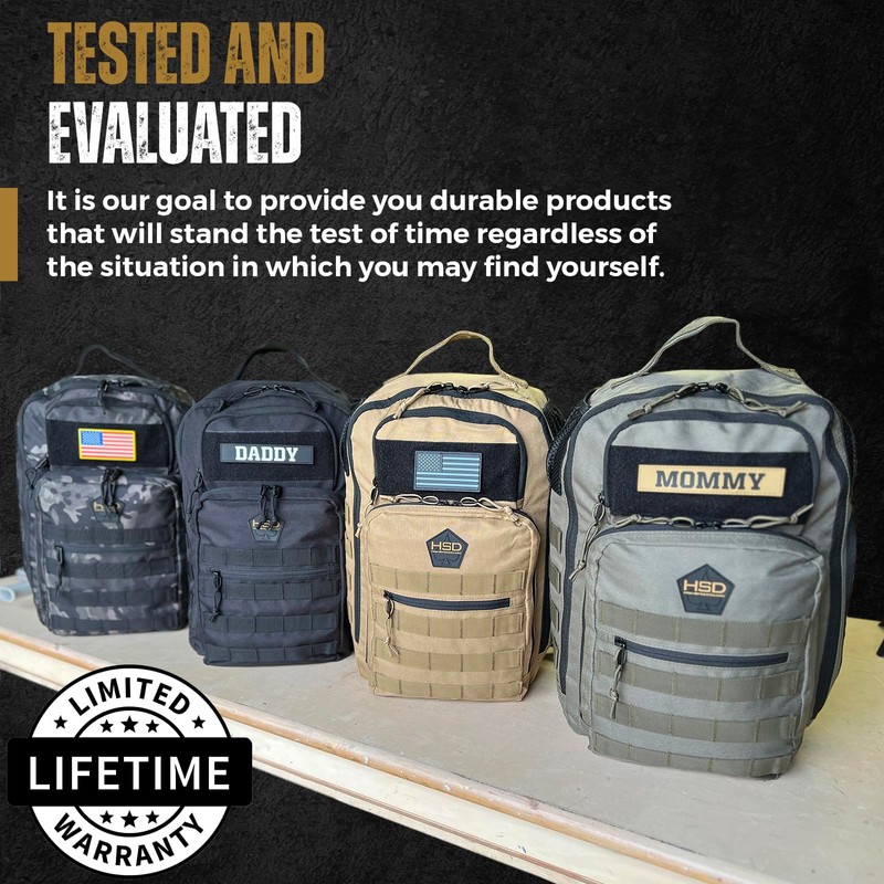 HighSpeedDaddy - Original Baby Diaper Backpack, Military-Grade, Waterproof Baby Travel