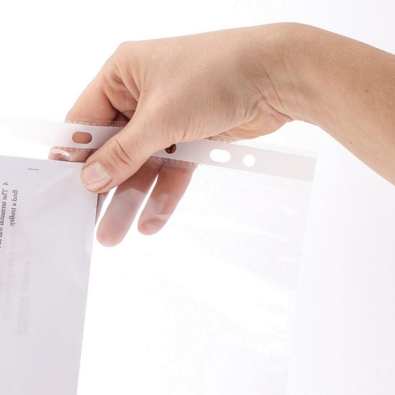 D.RECT Document Wallets A5 Transparent Document Wallets 50 µm/Mic/Micron Thickness: