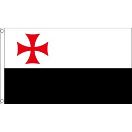 Knights Templar Flag 5 x 3 FT 100% Polyester With Eyelets Banner FlagSuperstore