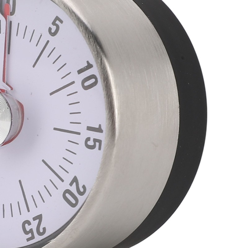 Mechanical Countdown Timer 60 Minute Magnetic Stainless Steel Visual Kitchen