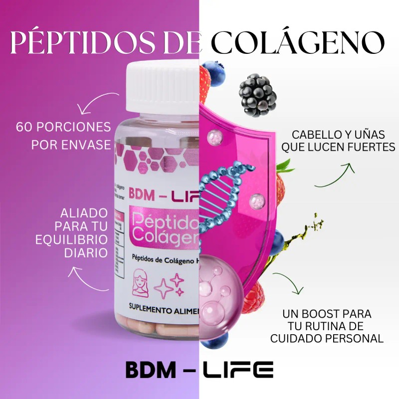 Suplemento Alimenticio Péptidos De Colágeno Bdm Lab