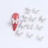 60 PCS 3D Butterfly Nail Charms 3D Butterfly Shape Crystals