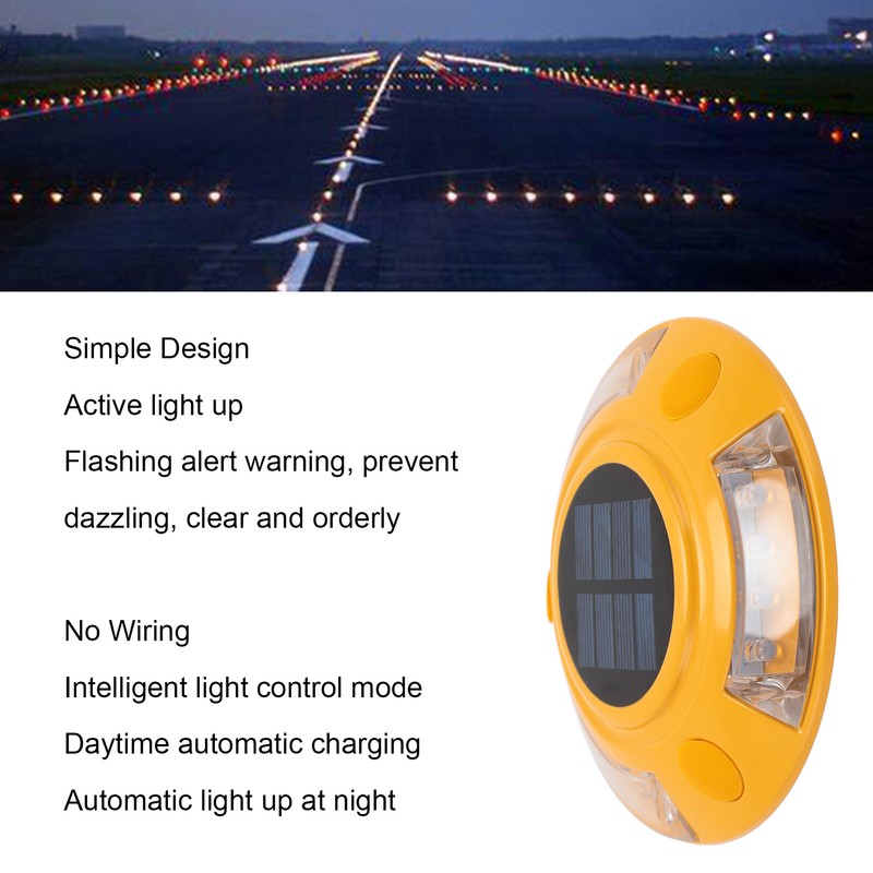 Solar Road Stud Light IP68 Waterproof Automatic Aluminum Alloy LED