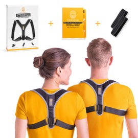 HEMERA Posture Corrector for Back, Neck and Shoulder Pain | Back Support Against Tension