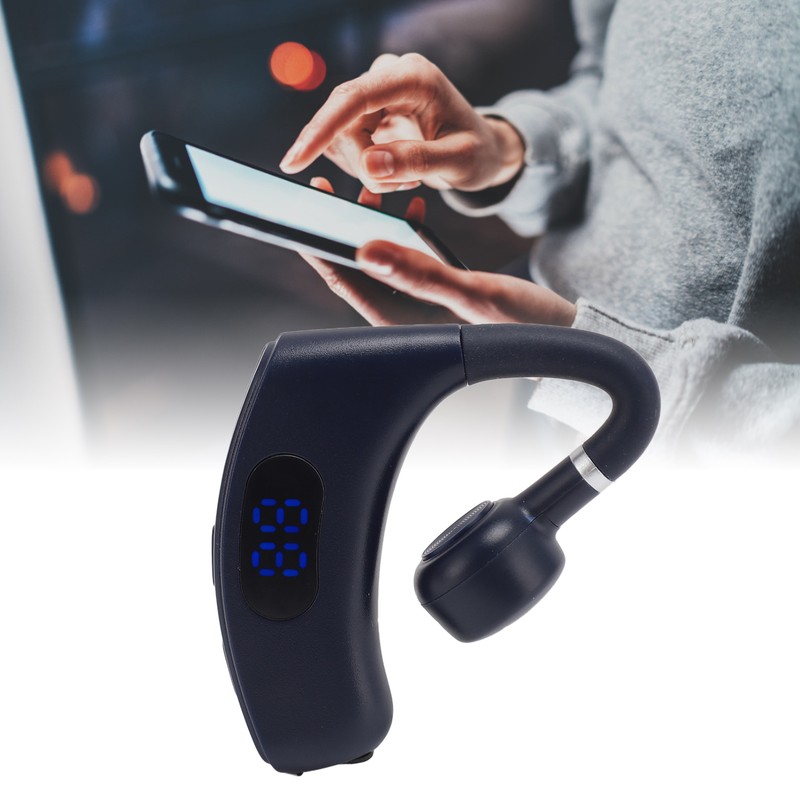 Single Ear Bluetooth Headset BT 5.4 Noise Reduction Long Standby