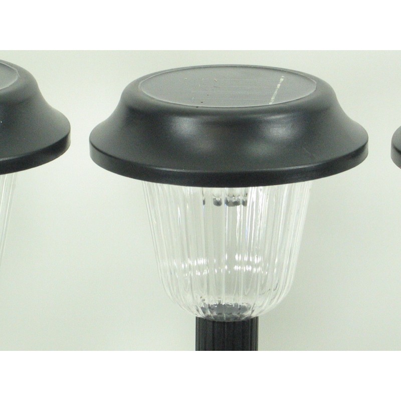 Carsten 5x LED Solar Outdoor Garden Light Lamp, Plastic, Black/White,