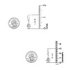 LeCalla 925 Sterling Silver Teardrop Earrings Jewelry | Lightweight Diamond-Cut