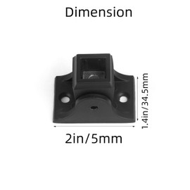 Senmit Iron Baluster Shoes - Stair Swivel Shoe with Screw - for 1/2" Square Balusters - Set of 50 (Satin Black)