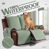 KinCam Waterproof Loveseat Recliner Cover, Non-Slip Reclining Couch Covers for