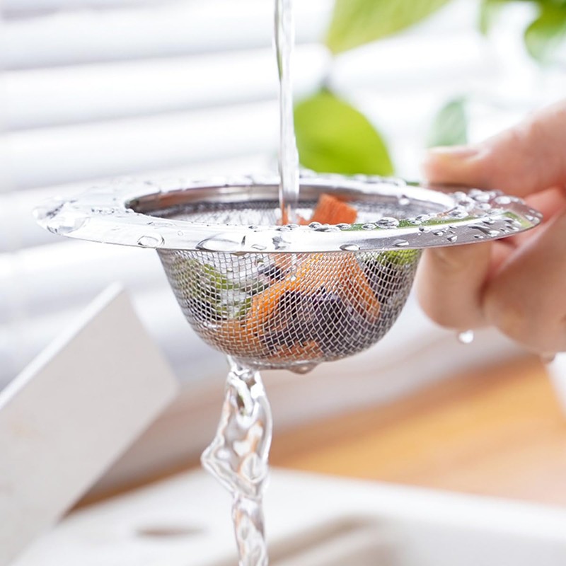 NUZAMAS 2PCS Sink Mesh Filter 4.5 inches Diameter Kitchen Sink