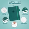 Clever Fox Address Book with alphabetic tabs - PU Leather