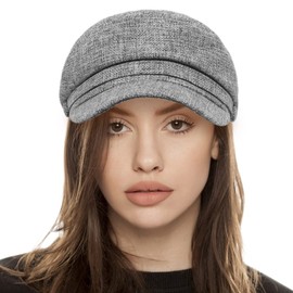 ColorSun Women's Newsboy Caps Beret Hat for Fashion Ladies Gray