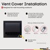 Steinberg14 Anthracite 100mm / 4'' Plastic Cowled Hooded Air Ventilation