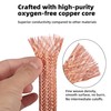 KWOKWEI 16 mm Flat Copper Braid Cable, 3 m /