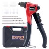 KOOPOOL Rivet Gun Kit, Manual Pop Rivet Tool with 200
