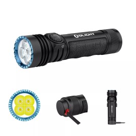 OLIGHT Seeker 4 Pro Rechargeable Flashlights High Lumen Powerful Bright Tactical - Matte Black