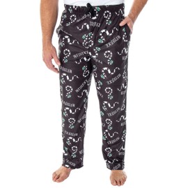 INTIMO Beetlejuice Men's Allover Sandworm Pattern Lounge Sleep Pajama Pants (4X-Large)