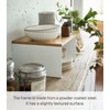 YAMAZAKI Yamazaki Home Wood-Top Stackable Kitchen Rack - Modern Counter