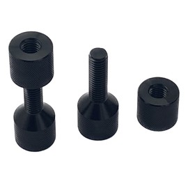 UcarSoon 1-1/8" Two Hole Alignment Pin Set Carbon Steel Black (2 Pack)
