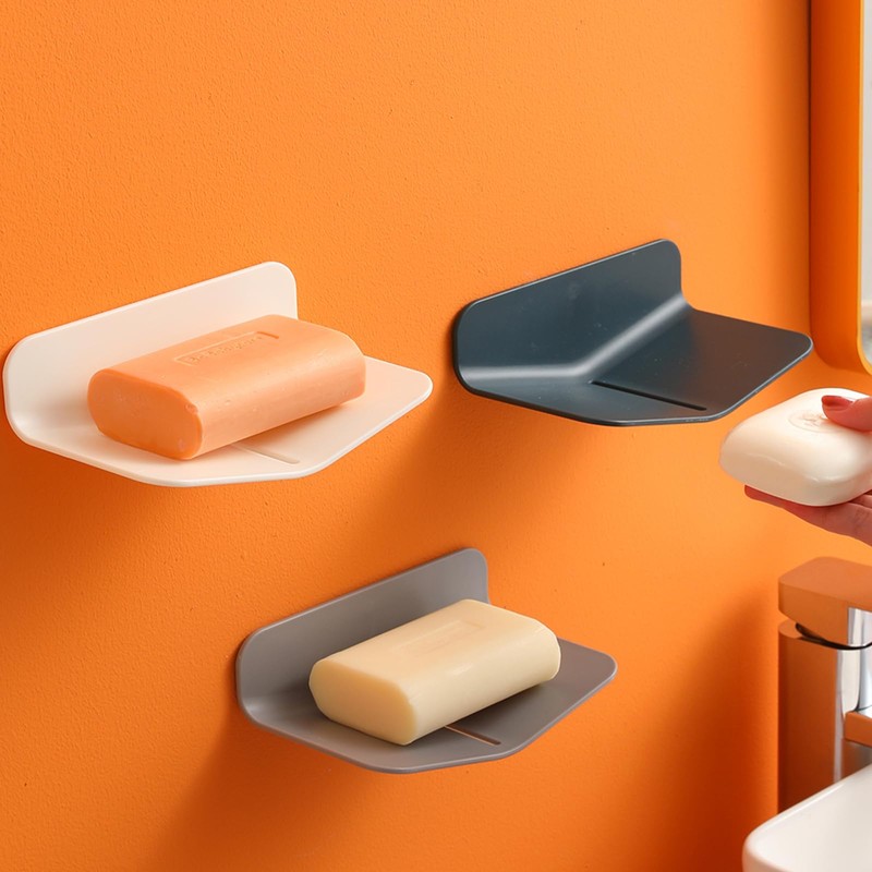 Soap Holder Shower Wall Mounted for Bathroom, Self-draining Soap Dish