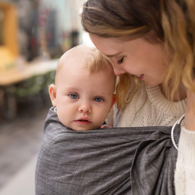 Hoppediz Ring-Sling, Baby Sling from Birth, 100% Tested for Harmful
