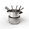 Stainless Steel Fondue Pot Set- Melting Pot Cooker and Warmer
