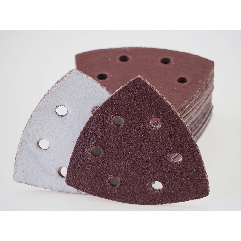 50 Sheets Velcro Sanding Triangles for Delta Sander - 93