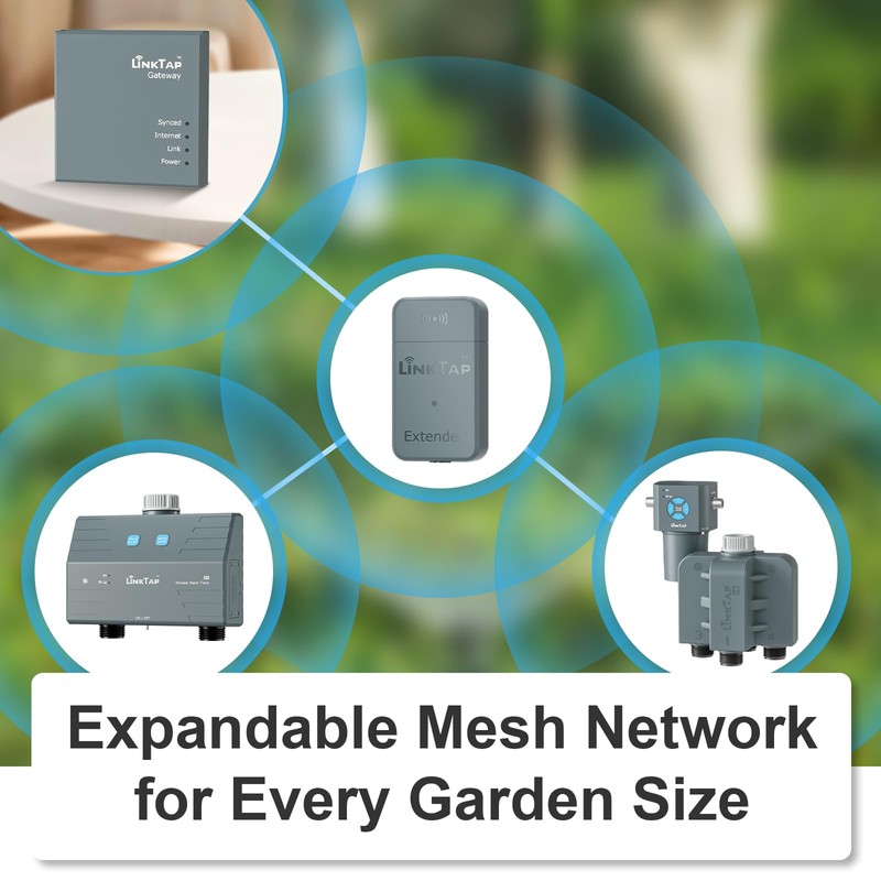 LinkTap Extender, Smart Irrigation Wireless Signal Repeater, Expands Coverage for
