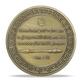 6 Month Sobriety Coin Gifts | Tree and Sunrise AA Coin - NA HA AA Chip Medallion with Serenity Prayer | Narcotics Alcoholics Anonymous Gifts for Anniversary Month & Year for Men & Women in Recovery