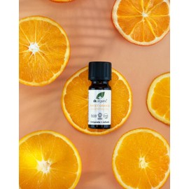 Dr Organic Sweet Orange Oil - Organic Essential Oil for Skin, Aromatherapy & Diffusers, Vegan, Paraben & SLS Free, 10ml