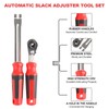 OEMASSIVE 2Piece Automatic Slack Adjuster Release Tool and Wrench 5/16'',Carbon