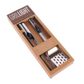 GRILLIGHT 2-Piece Stainless Steel LED Spatula & Tong BBQ Grilling Set | Restaurant Grade Tools with Built-In LED Flashlight Handle | Waterproof & Dishwasher Safe | Super Bright to Grill in the Dark