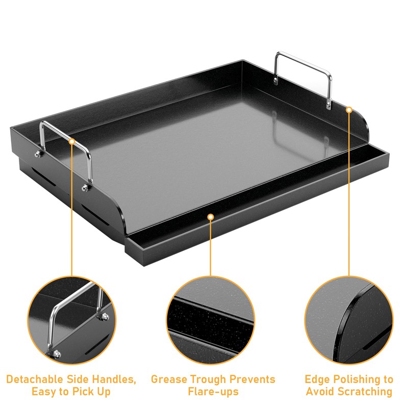 Utheer 17" x 13" Nano-Ceramic Nonstick Griddle for Gas &