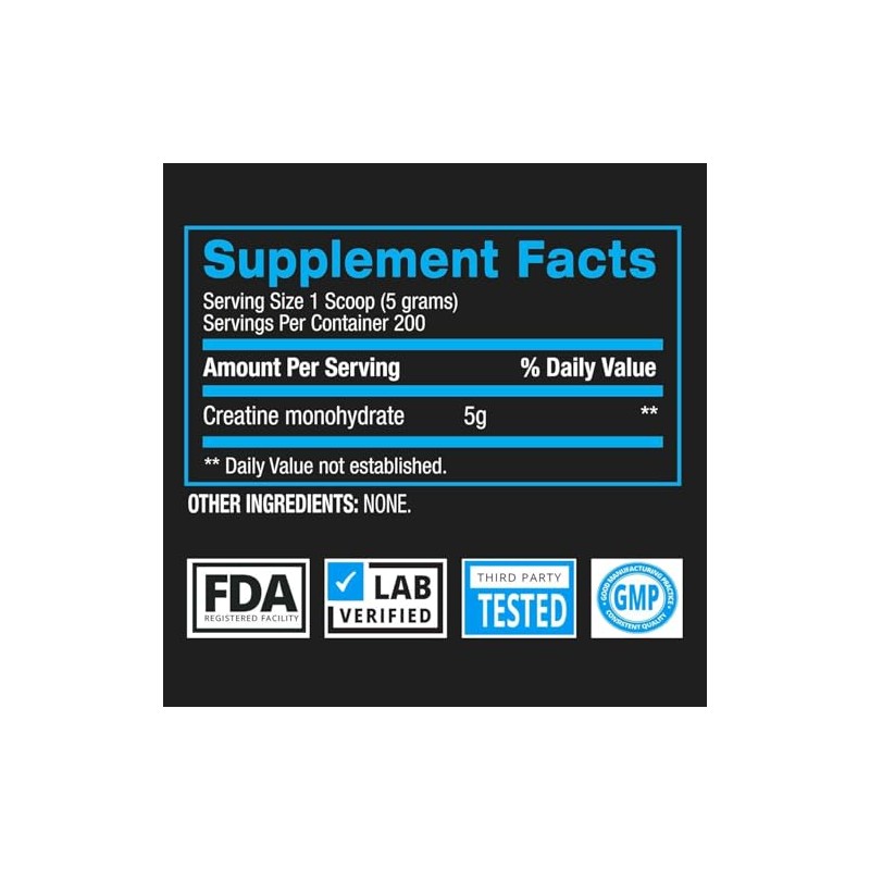 BPI Sports 100% Monohidrato de Creatina Micronizada - 1000 gr