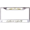 Boss Lady Chrome License Plate Frame