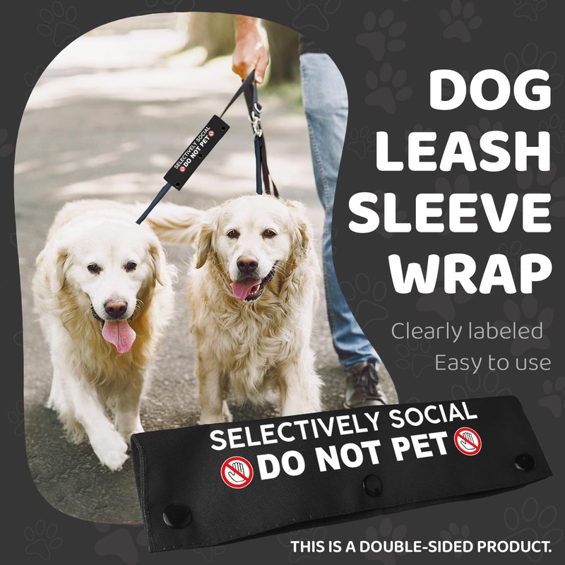 Selectively Social Do Not Pet Pet Leash for Dogs, Funny