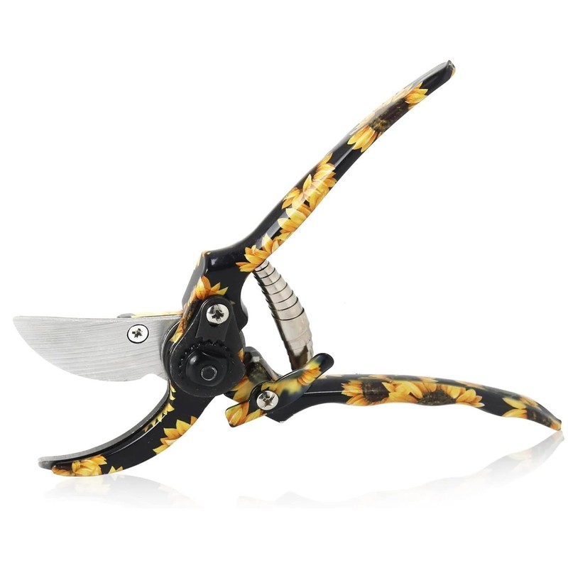 Decorative Garden Tool Set, 3-Piece Floral Pattern Pruning Tools 3pc