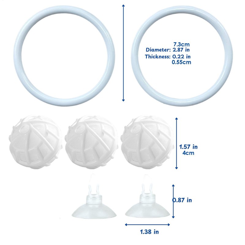 Betta Fish Exercise Hoops,Betta Fish Toys for Small Tank -