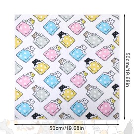 BOXOB Cat Wrap for Grooming, 19.68x19.68 Inch Self-Adherent Soft Cat Swaddle Wrap Cat Restraint Wrap for Cutting Claws Clipping Nails Anti-Bite & Anti-Scratch Blanket Wrap for Cats up to 9 Pounds