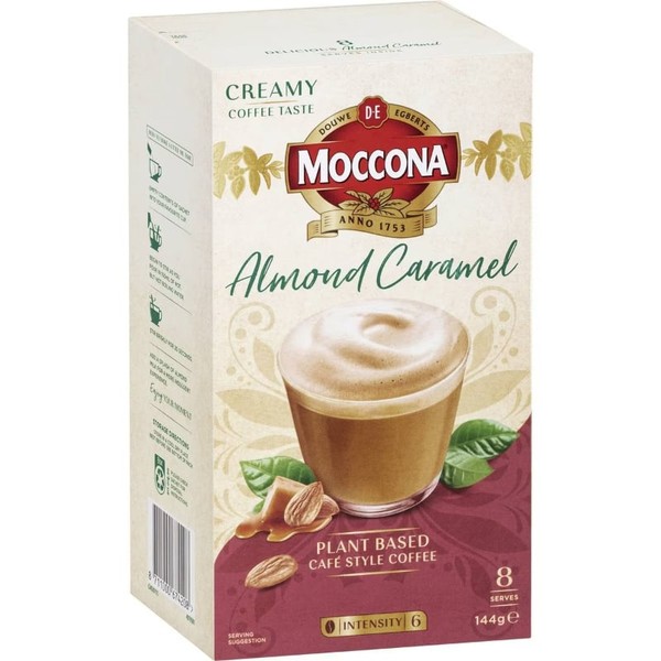 Moccona Plant Based Coffee Sachets Soy Cappuccino 8 Pack